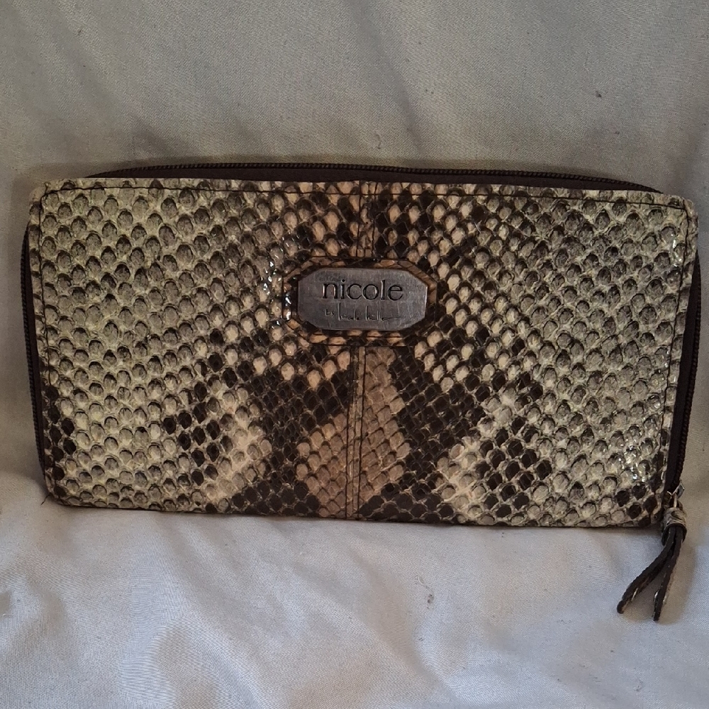 Nicole Lee Exotic Snake Pattern Wallet